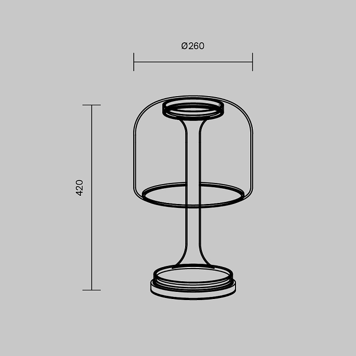 Настольная лампа Maytoni MOD286TL-L18B3K